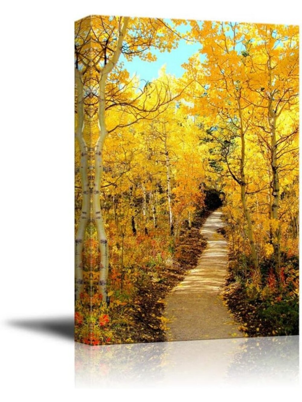 Autumn Scenery Canvas Print - Colorful Fall Foliage Wall Art for Home Decor